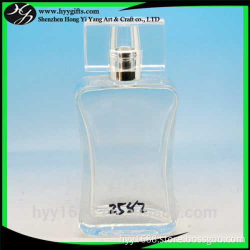 wholesale 100ml curved flat rectangular perfume bottle with sprayer
